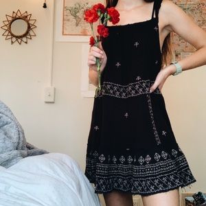 Free People Embroidered Babydoll Dress